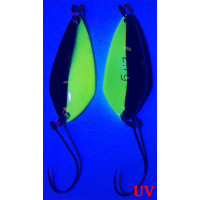 Trout Spoon VIII - 2,7g - fluogelb-schwarz