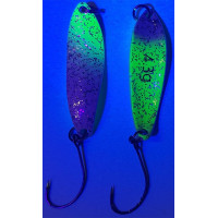 Trout Spoon X - 4,3g - fluogelb-weiß