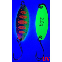 Trout Spoon XI - 2,0g - orange-gelb-silber / fluogelb