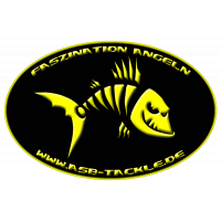 ASB Tackle Sticker schwarz/gelb oval 9,5x14,5cm