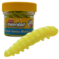 Berkley - Power Honey Worms - Hot Yellow Scales