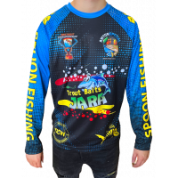 Spoon.Fishing - UV Longsleeve "SF-Team Blau" + Buff