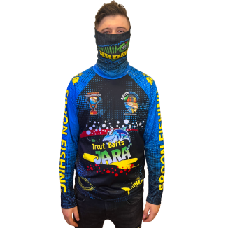Spoon.Fishing - UV Longsleeve "SF-Team Blau" + Buff