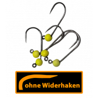 ASB Tackle - Tungsten Jig Hook - Barbless - Fluo Gelb