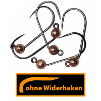 ASB Tackle - Tungsten Jig Hook - Barbless - Kupfer