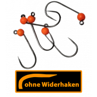 ASB Tackle - Tungsten Jig Hook - Barbless - Fluo Orange
