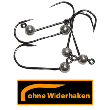 ASB Tackle - Tungsten Jig Hook - Barbless - Silber