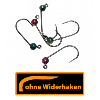 ASB Tackle - Tungsten Jig Hook - Barbless - Rainbow