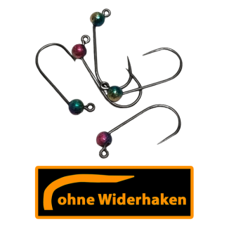ASB Tackle - Tungsten Jig Hook - Barbless - Rainbow