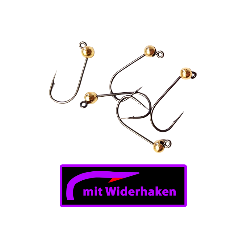 ASB Tackle - Tungsten Jig Hook - Micro Barb - Gold ASB Tackle - Tungsten Jig Hook - Micro Barb - Gold