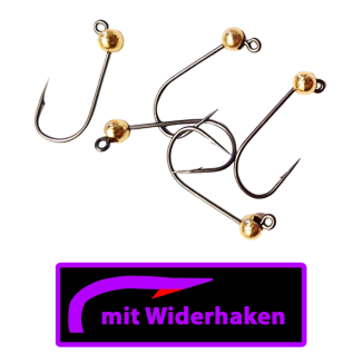 ASB Tackle - Tungsten Jig Hook - Micro Barb - Gold