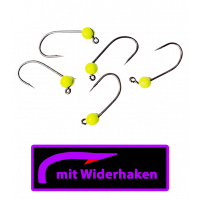 ASB Tackle - Tungsten Jig Hook - Micro Barb - Fluo Gelb