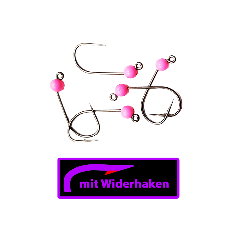 ASB Tackle - Tungsten Jig Hook - Micro Barb - Fluo Pink ASB Tackle - Tungsten Jig Hook - Micro Barb - Fluo Pink