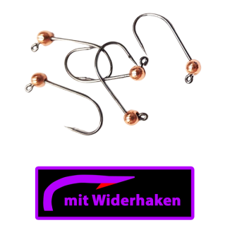 ASB Tackle - Tungsten Jig Hook - Micro Barb - Kupfer