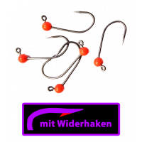 ASB Tackle - Tungsten Jig Hook - Micro Barb - Fluo Orange