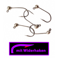 ASB Tackle - Tungsten Jig Hook - Micro Barb - Silber