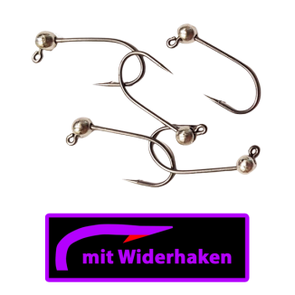 ASB Tackle - Tungsten Jig Hook - Micro Barb - Silber