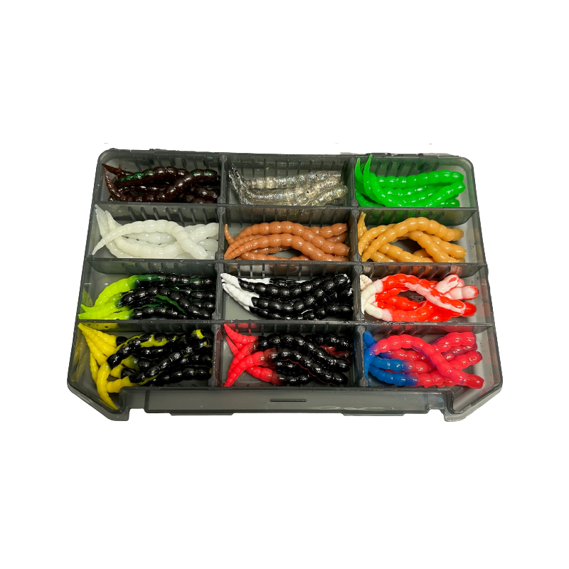 Trout Baits Jara - Bufworm 65 - Knoblauch - Sortiment Top 12