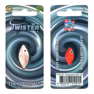 OGP Twister - Orange White Glow Splat