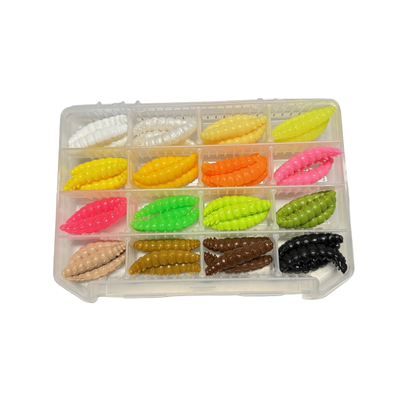 Libra Lures - Mix Box - Larva 45 - Bubblegum