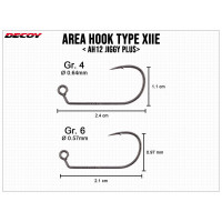 Decoy - Area Hook Type XII AH-12 Jiggy Plus - Micro Barb