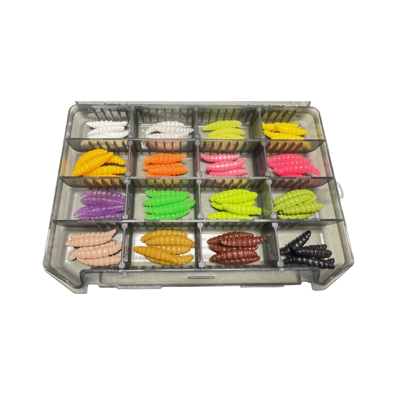 Libra Lures - Mix Box - Larva 30 - Bubblegum