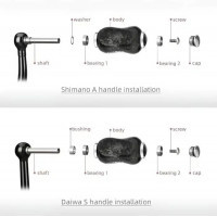 Gomexus Carbon Reel Power Knob Black-Purple
