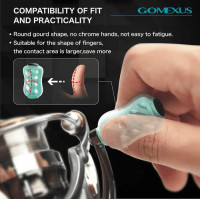 Gomexus TPE Reel Power Knob Transparent-Purple
