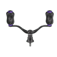 Gomexus Forged Carbon Handle Set for Spinning Reel Black-Purple