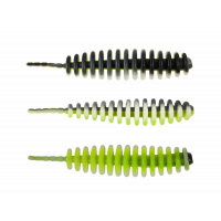 Trout Master - Master Worm Mini 45 Black Chartreuse
