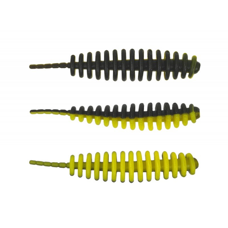 Trout Master - Master Worm Mini 45 Black Lime Trout Master - Master Worm Mini 45 Black Lime