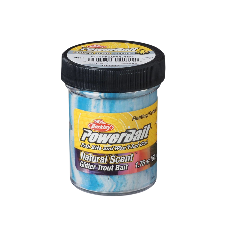 Berkley Powerbait Natural EU Glitter Garlic White Blue Berkley Powerbait Natural EU Glitter Garlic White Blue