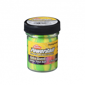 Berkley Powerbait Natural EU Glitter Fluo Green Yellow